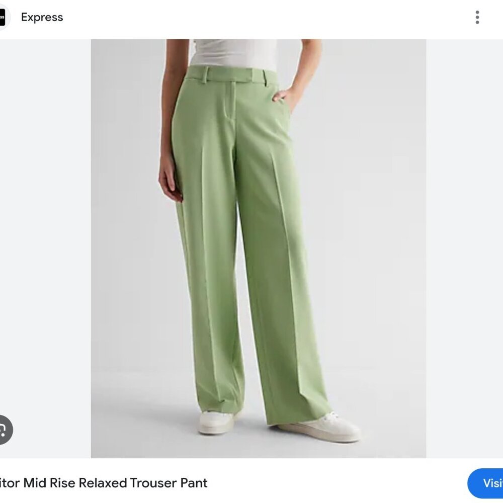 Express Editor  Relaxed Trouser Pants. New w Tags